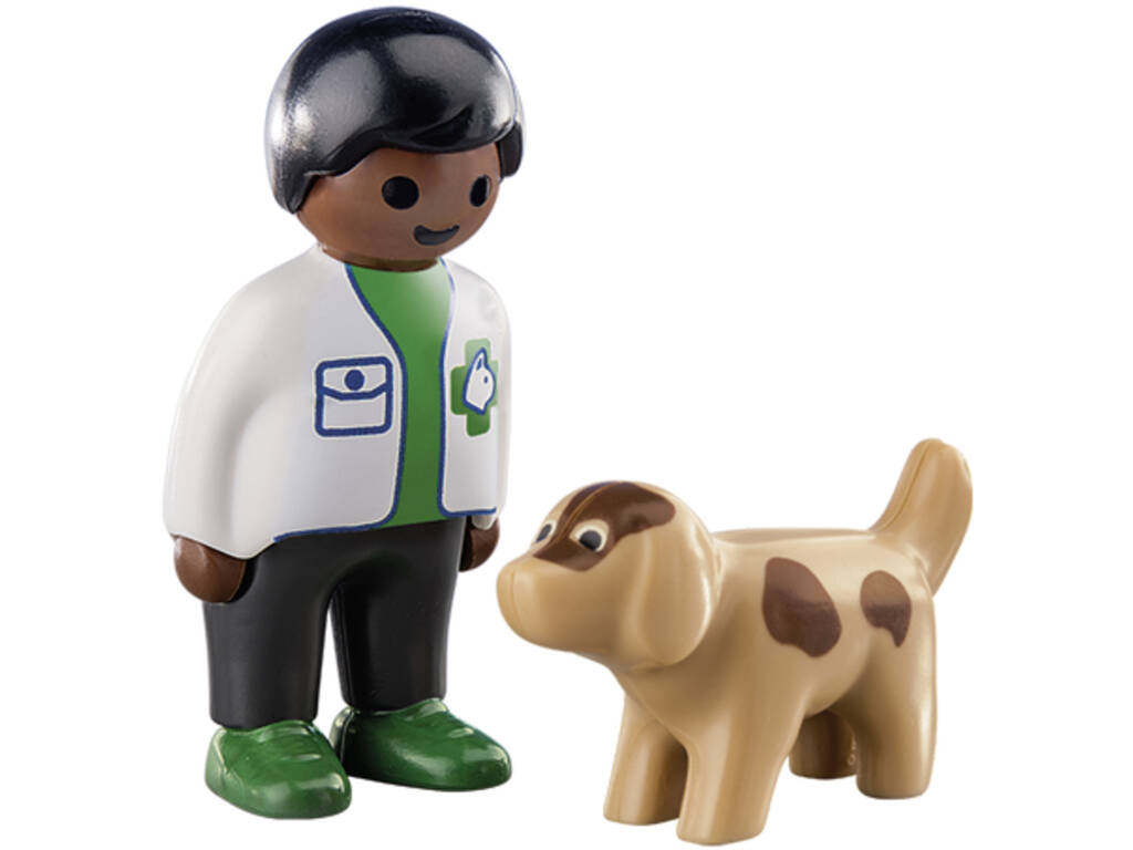 Playmobil 1.2.3 Tierarzt mit Hund 70407