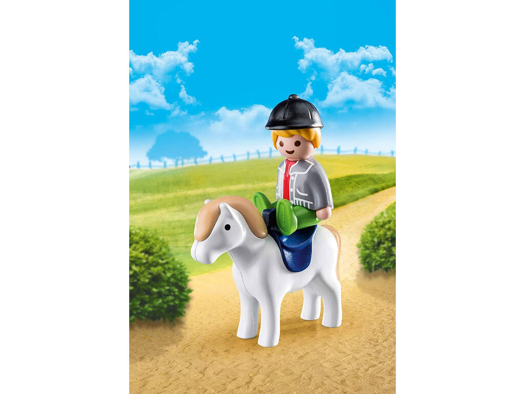 Playmobil 1.2.3 Bambino con pony 70410