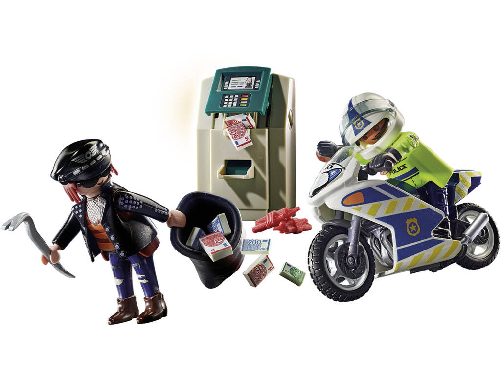 Playmobil City Action Motorbike Inseguimento del ladro di soldi 70572