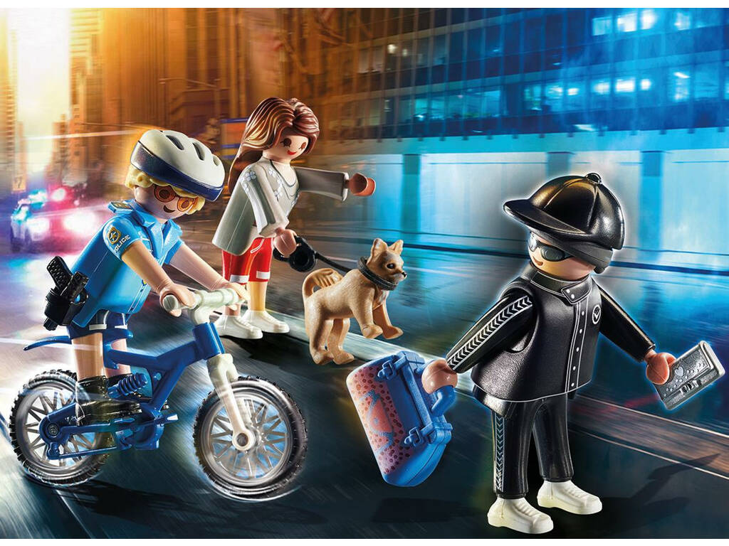 Playmobil Polizeifahrrad: Taschendiebjagd 70573