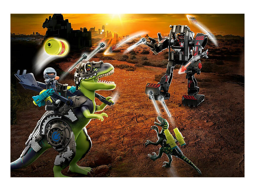Playmobil Dinos T-Rex Batalha dos Gigantes 70624