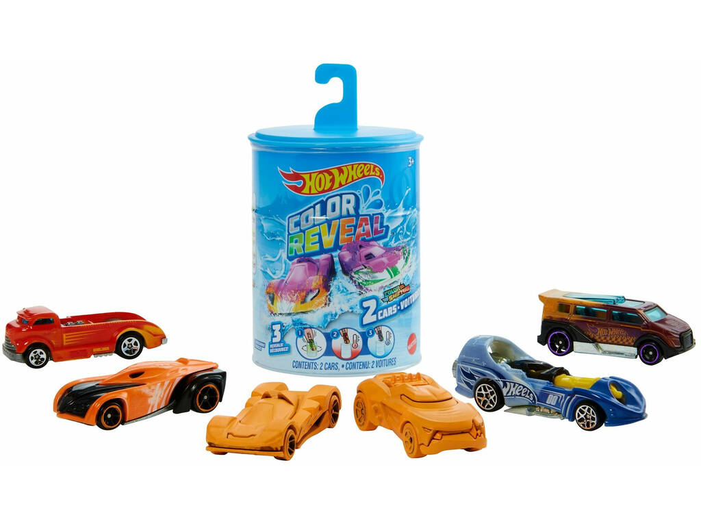 Hot Wheels Color Reveal Pack 2 Vehículos Mattel GYP13