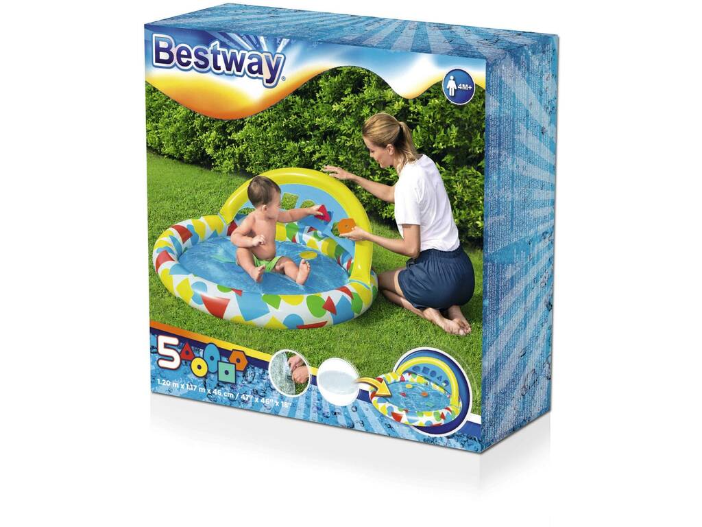 Aufblasbarer Pool 120x117x46 cm. mit Spielzeuge Bestway 52378