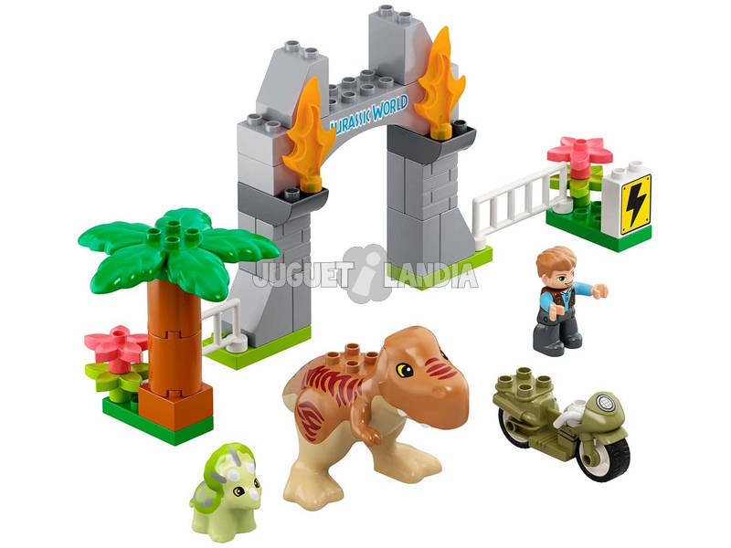 Lego Duplo Jurassic World Flucht des T-Rexs und des Triceratops 10939