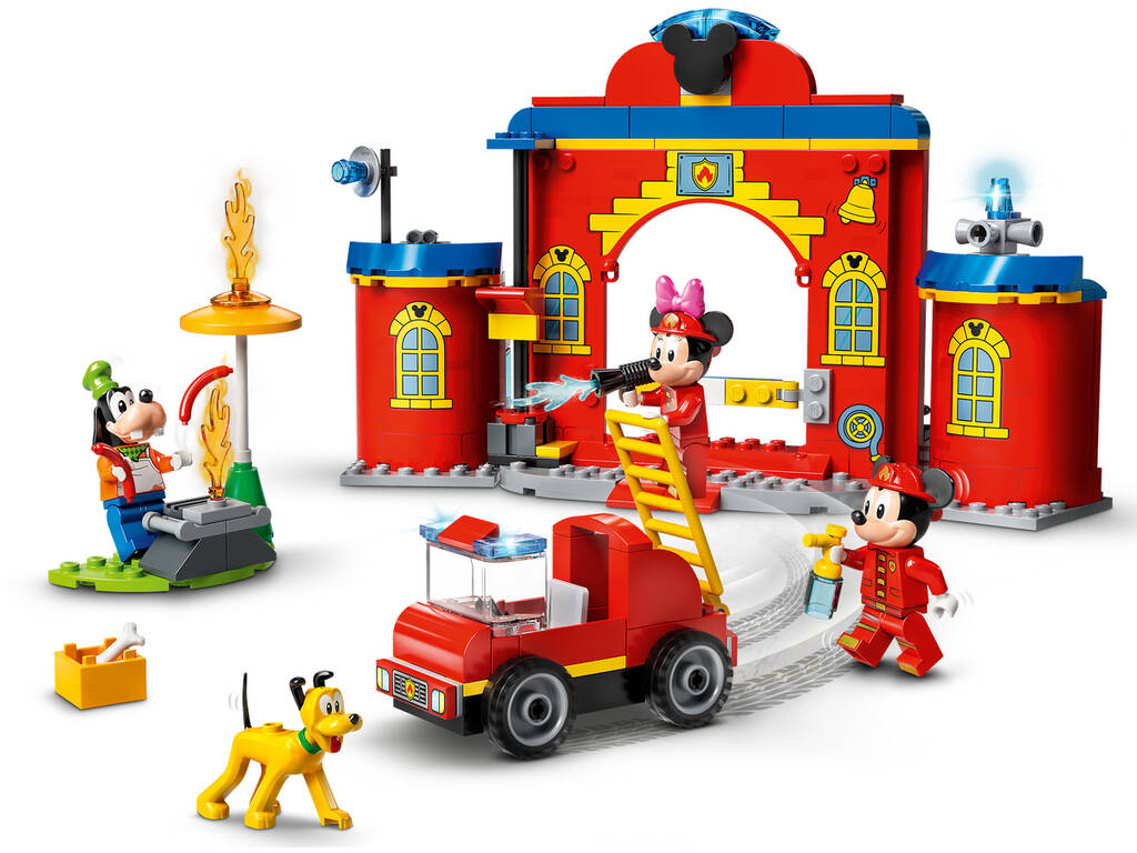 Lego Disney Parco e camion di pompieri di Mickey e i suoi amici 10776