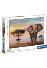 Puzzle 500 Puesta de Sol En África Clementoni 35096
