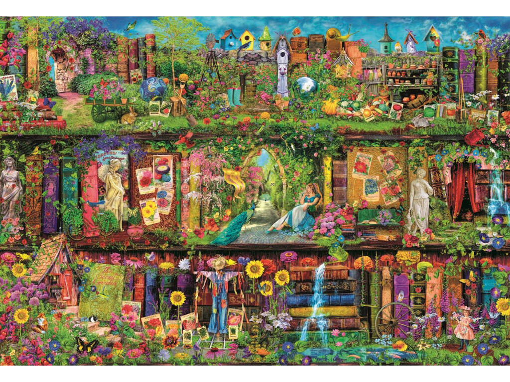 Puzzle 2000 The Garden Shelf Clementoni 32567