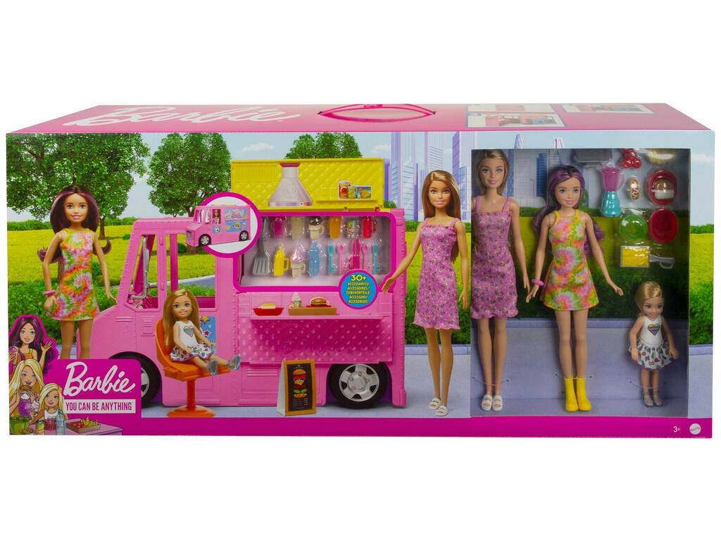 Barbie e Sorelle Veicolo ristorante con accessori Mattel GWJ58