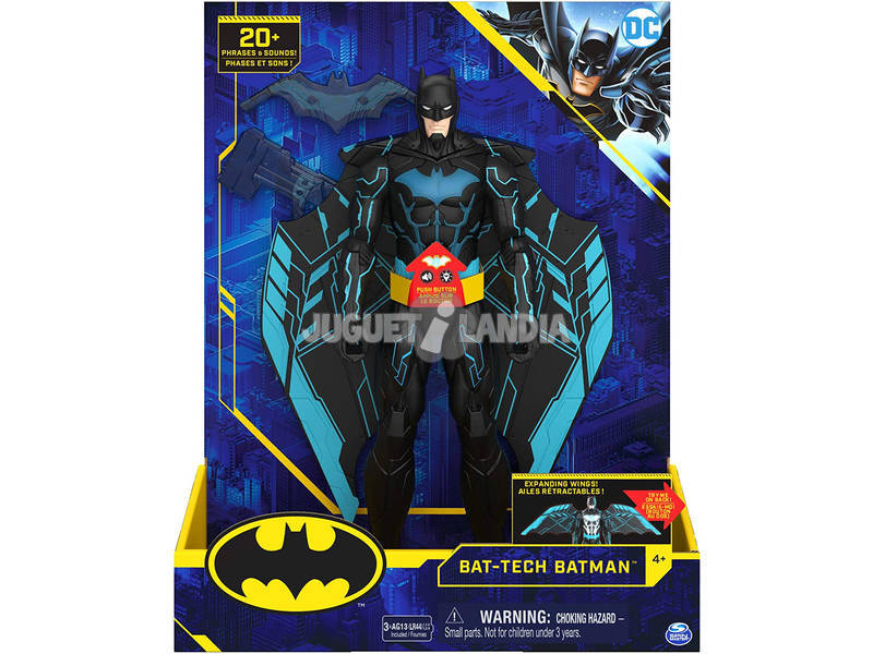 Batman Figura 30 cm. Função Asas Extensíveis Bizak 6192 7826
