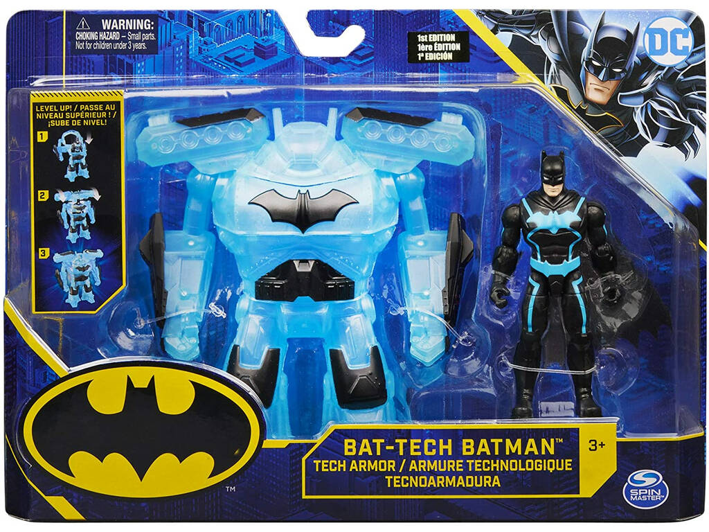 Batman Figura 10 cm. con Armadura Bat Tech Bizak 6192 7829 - Juguetilandia