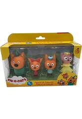 Kids E Cats Pack 4 figurines articules 8 cm. Bizak 6317 5006