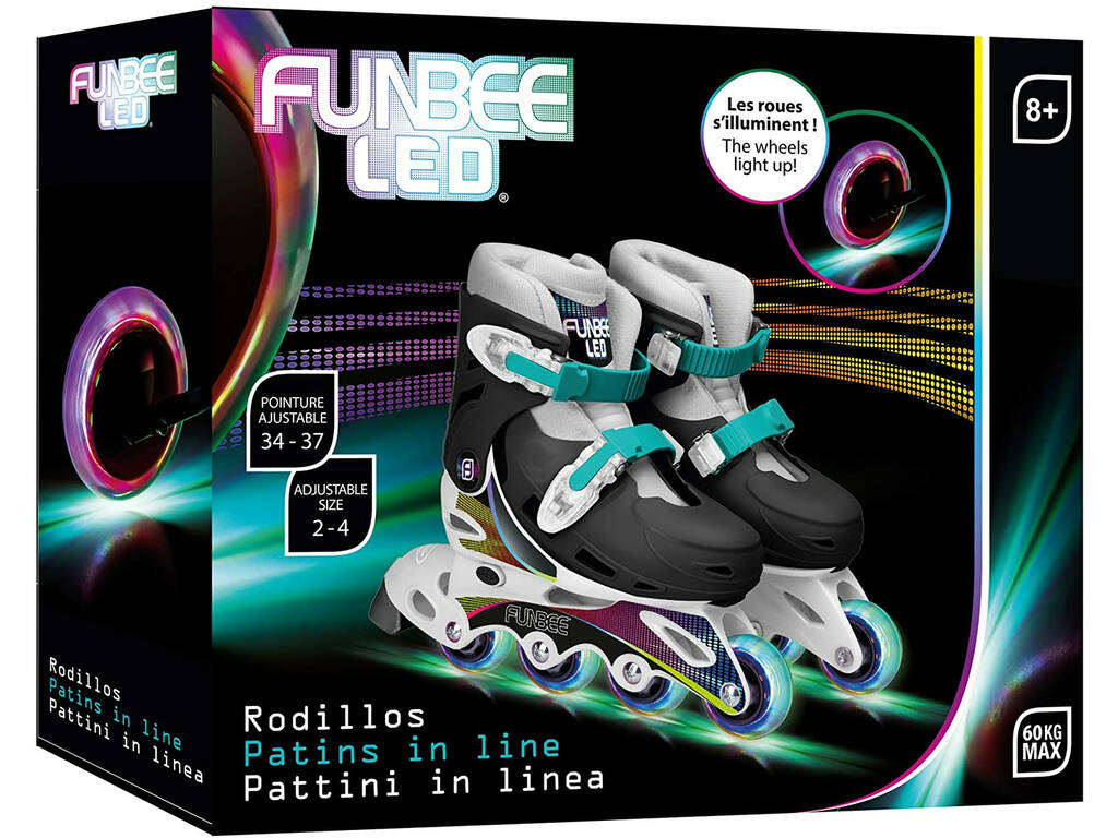 Inline-Skates Led Rädern T2 D'Arpeje OFUN032-LED