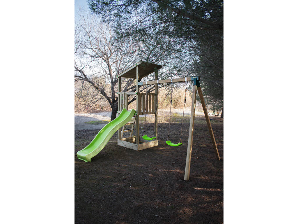 Parque Infantil Talaia L y Columpio Doble Masgames MA700127