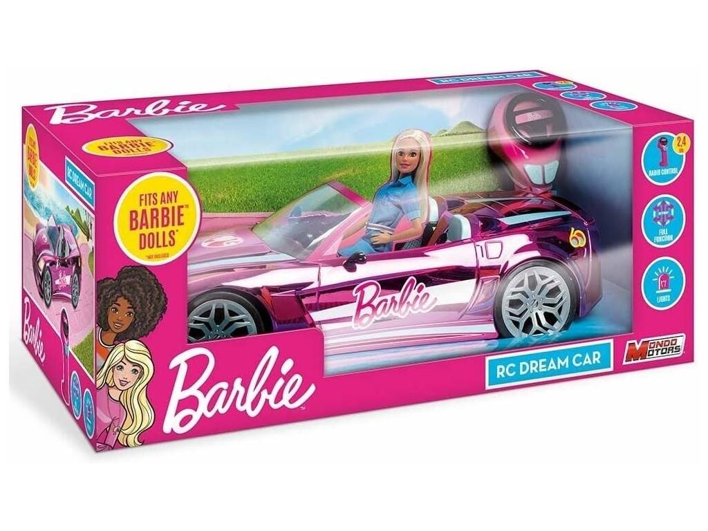 Barbie - Radiocontrol Dream Car con Luces a partir de 6 años