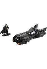 Batman Batmobile Voiture en Métal 1:32 1989 avec Figurine Batman Simba 253213003