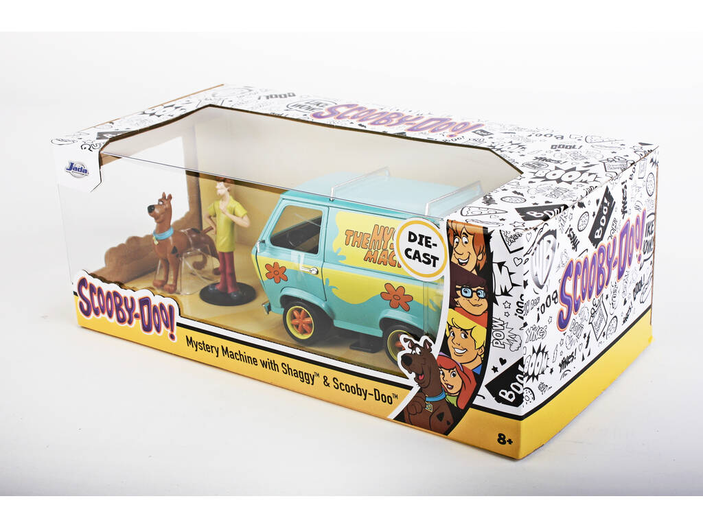 Scooby Doo Camionnette Mistery Machine 1:24 avec Figurines Simba 253255024