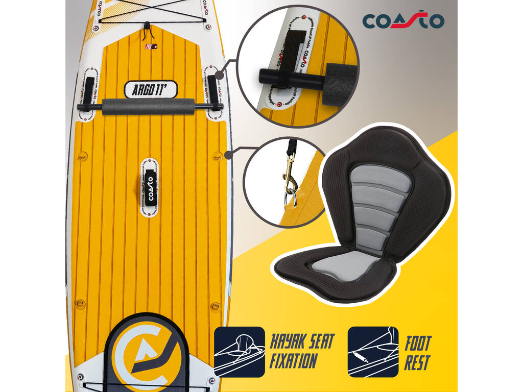 Tavola da Paddle Surf gonfiabile Coasto Argo da 335x84x15 cm