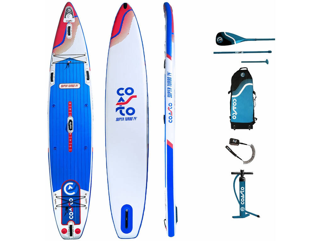 Tavola da Paddle Surf gonfiabile Coasto Super Turbo da 427x71x15 cm