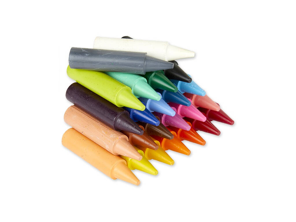 24 crayons de couleur lavables Crayola Jumbo 784