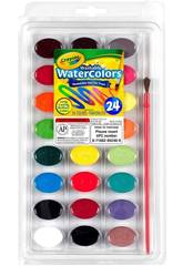 24 Acuarelas Lavables Crayola 528