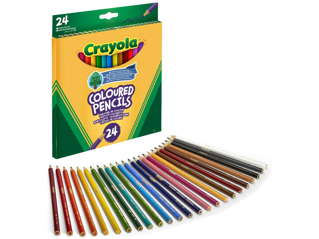 24 Lápices De Colores Crayola 3624