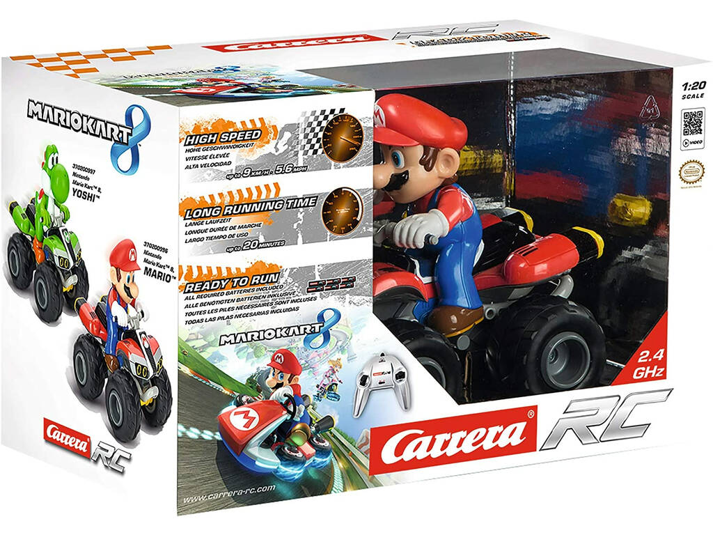 Radiocomando 1:20 Quad Nintendo Mario Kart Carrera 200996X