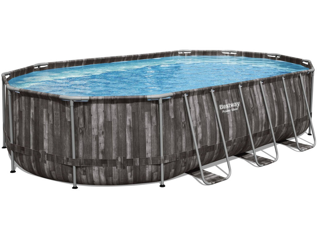Piscina Oval Power Steel 610x366x122 cm. Bestway 5611R