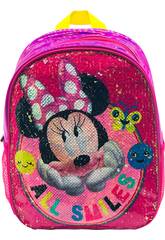 Sac à dos 2 en 1 Minnie All Smiles à sequins réversibles Toybags T300-124
