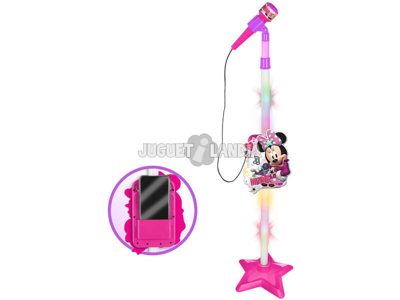 Minnie Microfone de Pé com Amplificador e Conexão MP3 Reig 5540