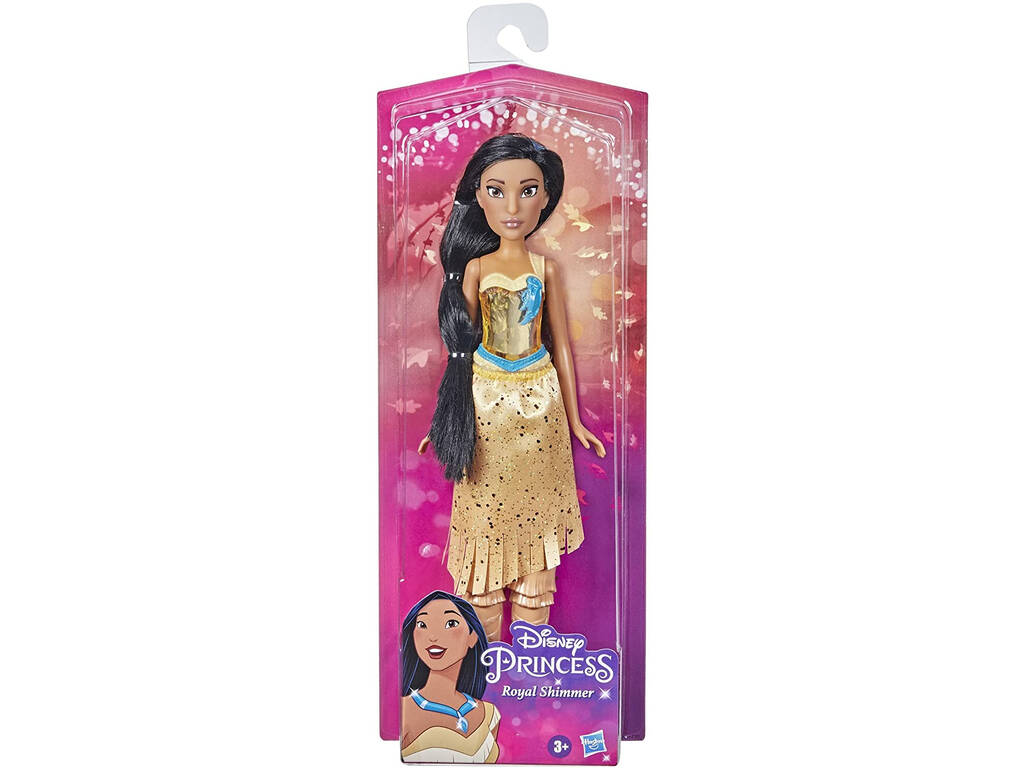 Boneca Princesas Disney Pocahontas Brilho Real Hasbro F0904