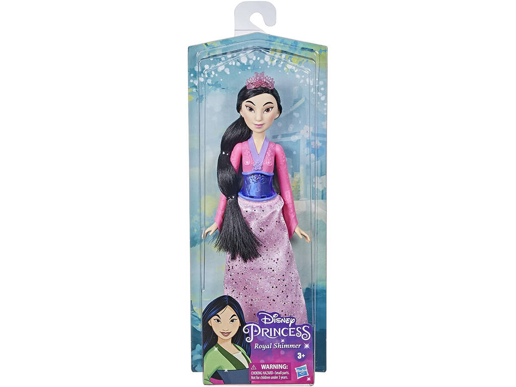 Boneca Princesas Disney Mulan Brilho Real Hasbro F0905