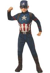 Captain America End Game Classic Costume T-S Rubies 700647-S