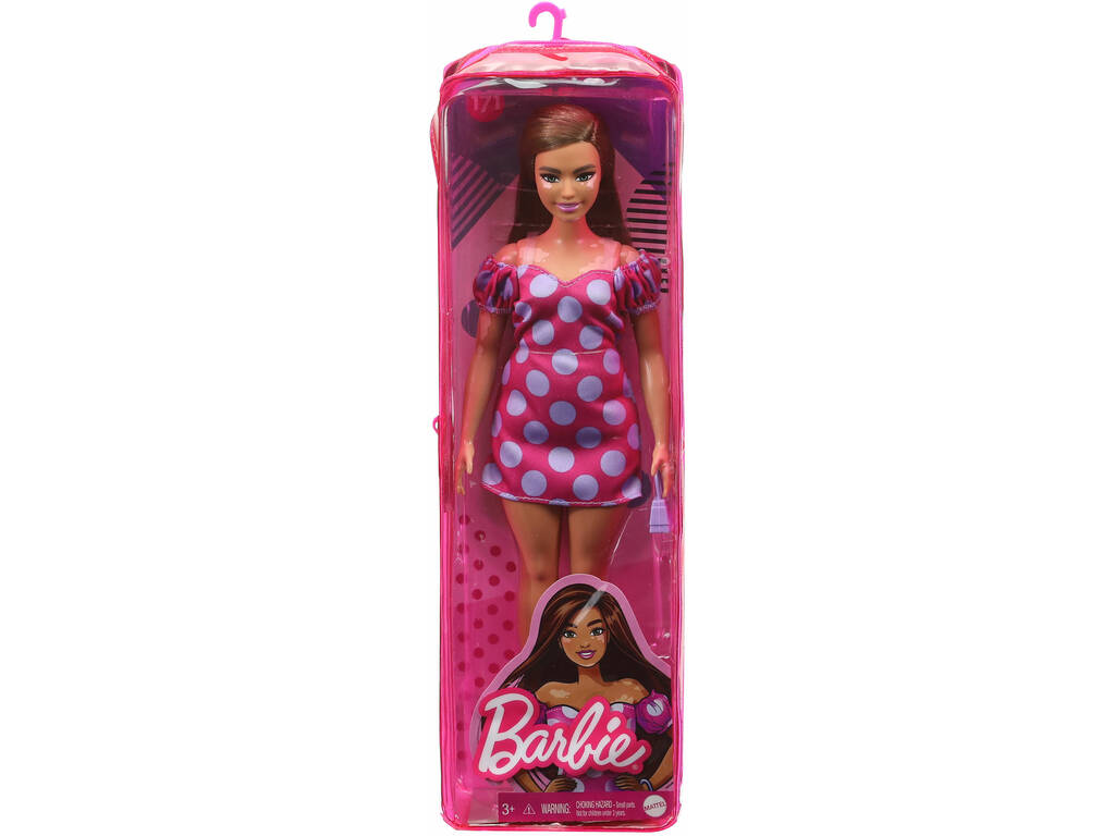 Barbie Fashionista Vitiligio con abito a pois Mattel GRB62