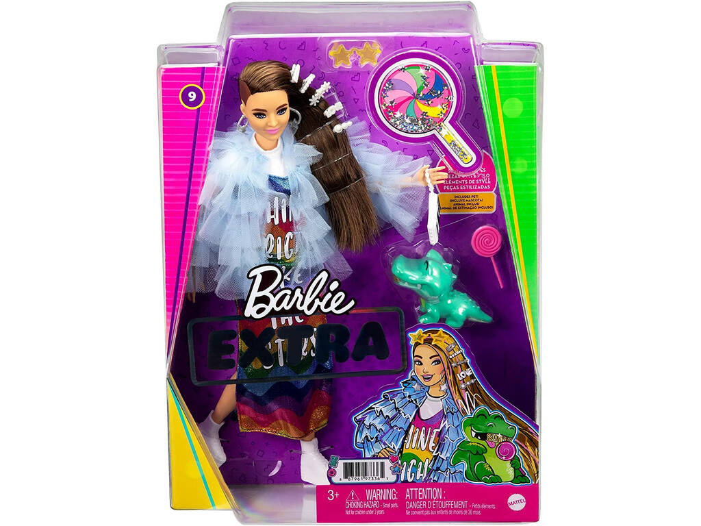 Barbie Extra Vestido Arcoíris Mattel GYJ78