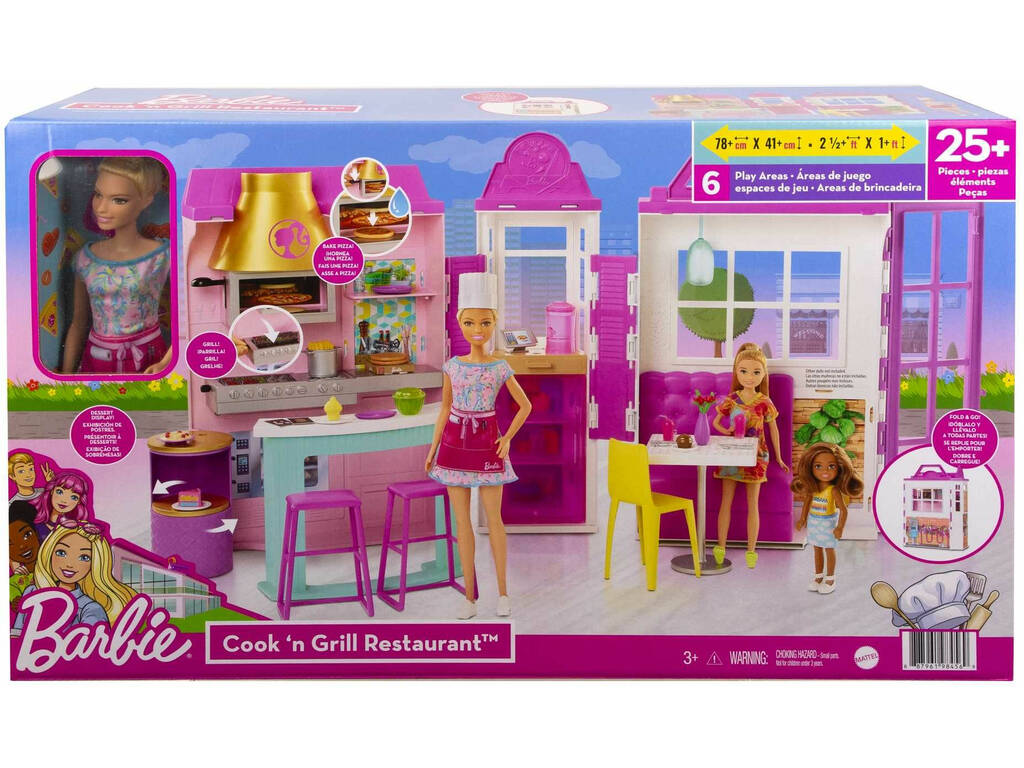 Barbie Restaurant Cook and Grill Mattel HBB91