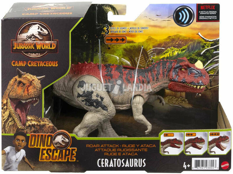 Jurassic World Ataque de Rugidos Ceratosaurus Mattel GWD07