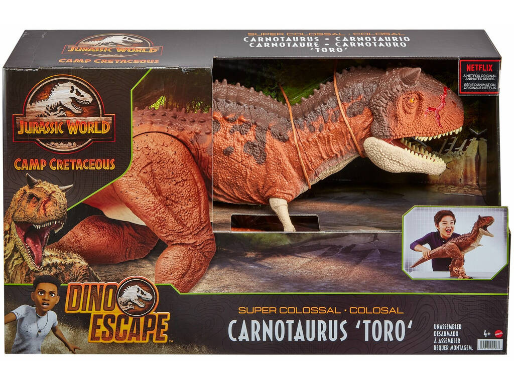 Jurassic World Carnotaurus Toro Supercolosal Mattel HBY86