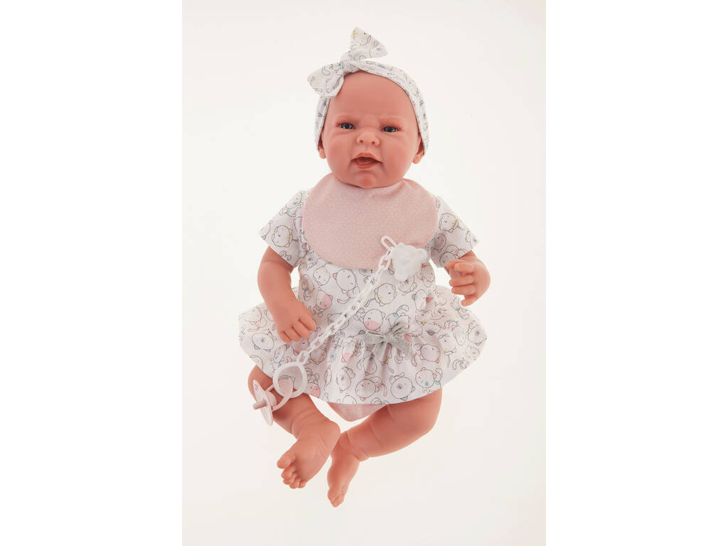 Neugeborene Puppe Lea Babytragetasche 40 cm. Antonio Juan 33115