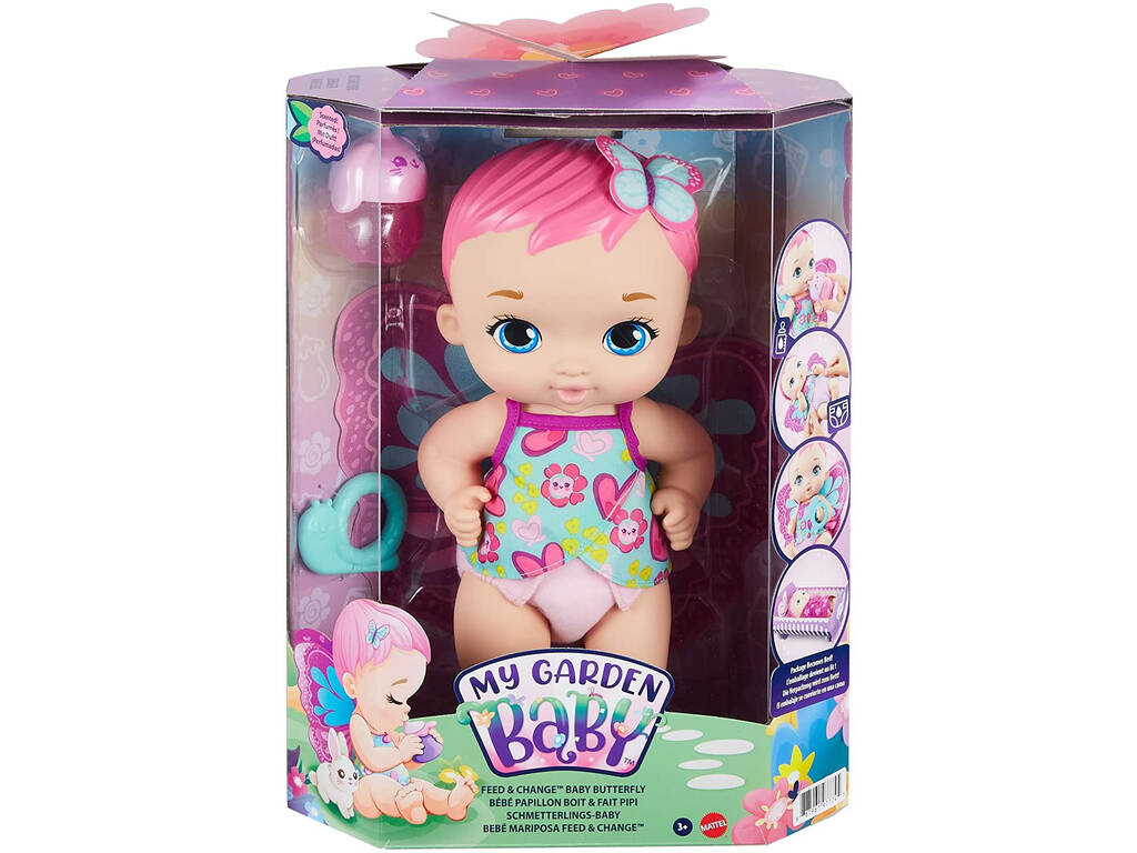 My Garden Baby trinkt und pinkelt Magenta Mattel GYP10