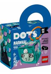 Décoration de sac à dos Lego Dots Narval 41928