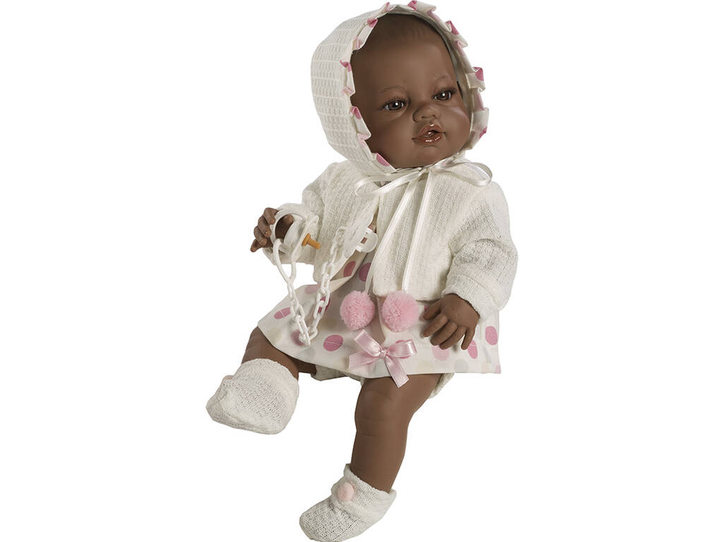 Negrita Newborn Baby Doll 42 cm. Berbesa Creme Jacke 5112N