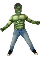 Costumes d'enfant Hulk Hulk Chest Muscle Chest avec accessoires Deluxe Rubies 40223