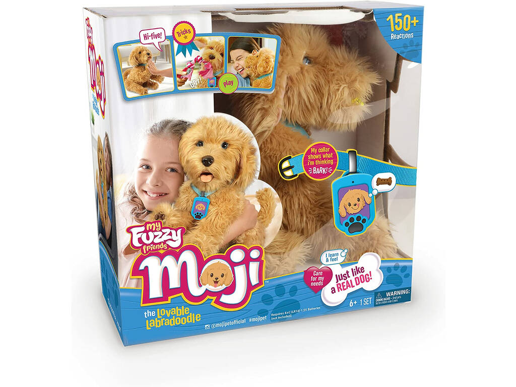 Famosa 700016894 Famosa Emotions Interactive Puppy Cuddly Toy Moji 700016894