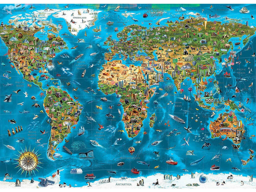 Puzzle 12.000 meraviglie del mondo Educa 19057