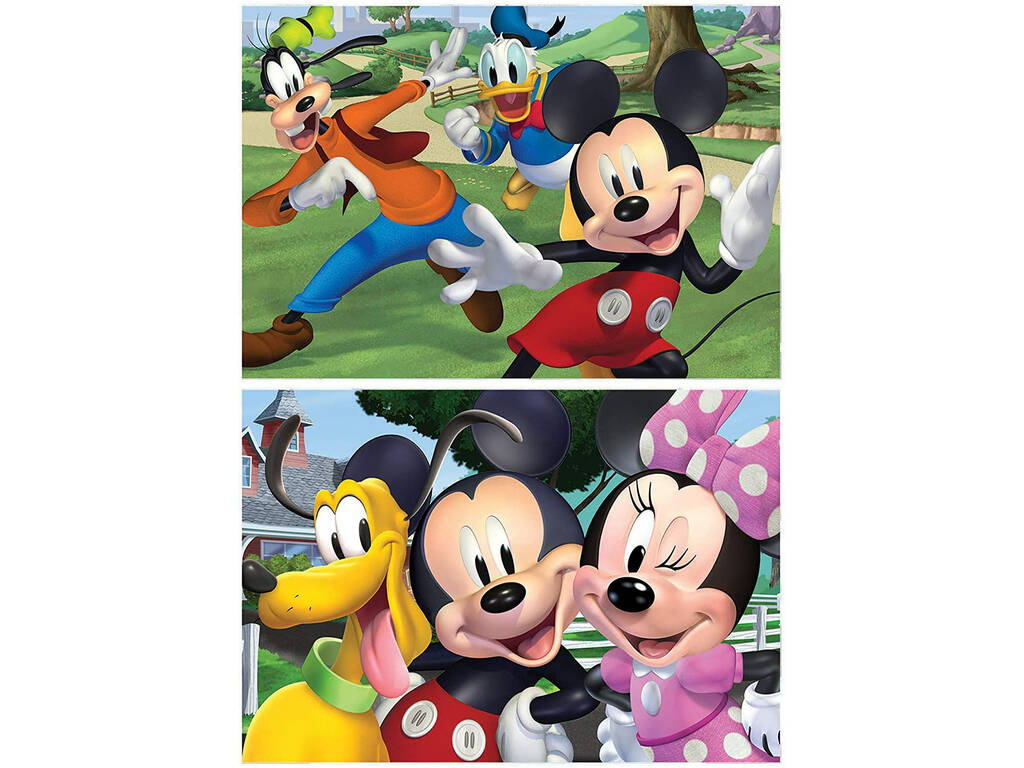 Puzzle en bois 2x50 Mickey & Friends Educa 18880