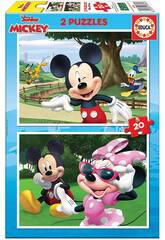 Casse-t�te 2x20 Mickey & Friends Educa 18884