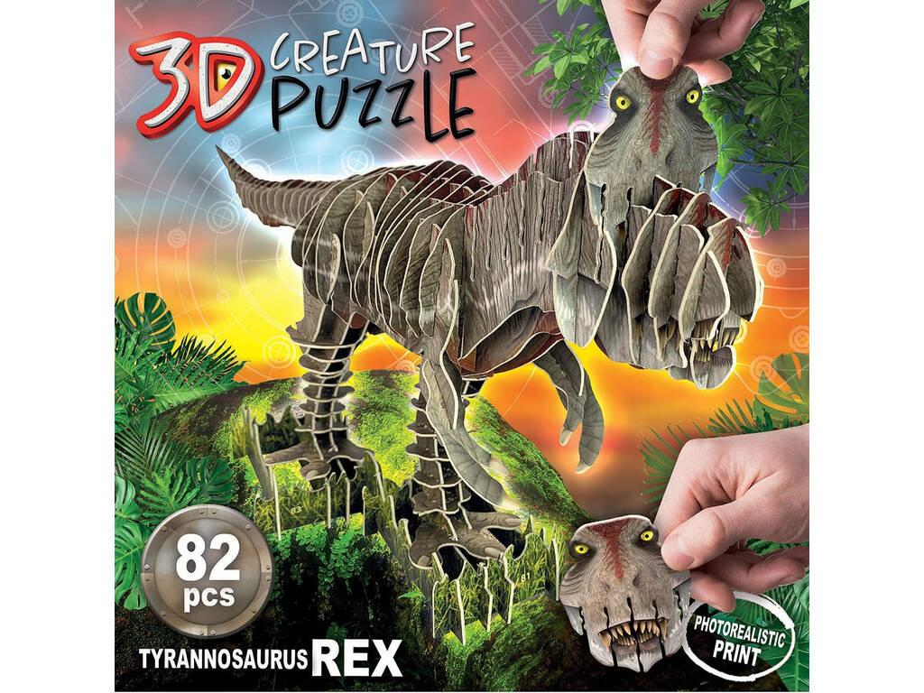 T-Rex 3D Creature Puzzle Educa 19182
