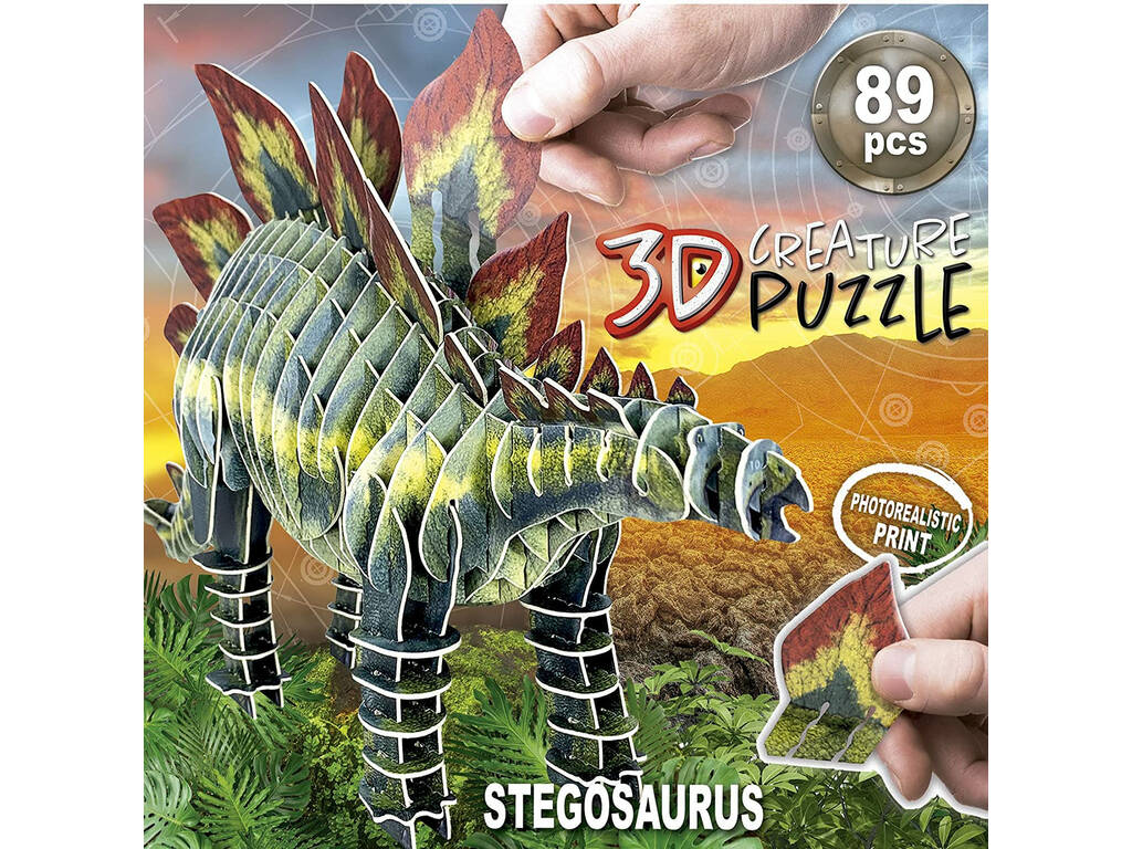 Stegosauro 3D Creatura Puzzle Educa 19184