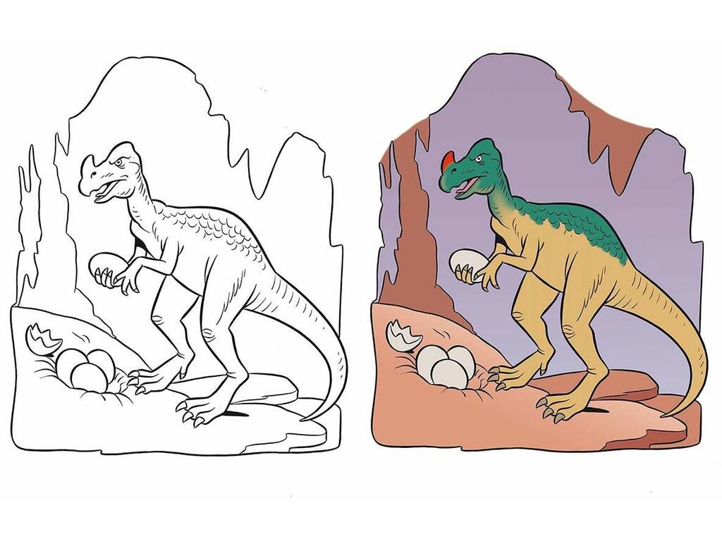 Livre de coloriage Dinosaures Susaeta S0377001