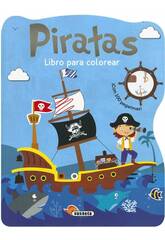 Livre de coloriage Pirates Imprimés et autocollants Susaeta S3439003